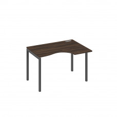 Стол эргономичный на металлокаркасе DUE правый "Классика" дуб ристретто/ металлокаркас антрацит А4 А2 042 ДР