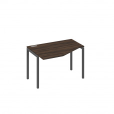 Стол "Техно" эргономичный на металлокаркасе DUE левый дуб ристретто/ металлокаркас антрацит А4 А2 051 ДР