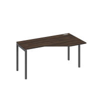 Стол "Техно" на каркасе DUE эргономичный правый дуб ристретто/ металлокаркас антрацит А4 А2 056 ДР
