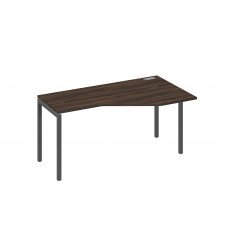 Стол "Техно" на каркасе DUE эргономичный правый дуб ристретто/ металлокаркас антрацит А4 А2 056 ДР