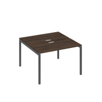 Рабочая станция с опорами DUE (2х120) дуб ристретто/ металлокаркас антрацит А4 А2 170 ДР