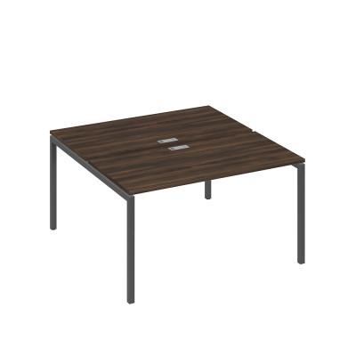 Рабочая станция опоры DUE 2х140 дуб ристретто/ металлокаркас антрацит А4 А2 174 ДР