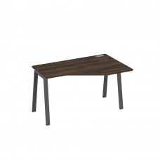 Стол эргономичный правый "Техно" на металлокаркасе TRE дуб ристретто/ металлокаркас антрацит А4 А3 054 ДР
