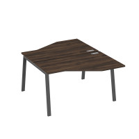 Рабочая станция (2х140) каркас TRE со столами Техно дуб ристретто/ металлокаркас антрацит А4 А3 187 ДР