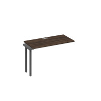 Секция стола 120 рабочей станции опоры QUATTRO дуб ристретто/ металлокаркас антрацит А4 А4 003-1 ДР
