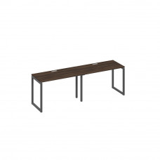 Рабочая станция на металлокаркасе QUATTRO (2х120) дуб ристретто/ металлокаркас антрацит А4 А4 003-2 ДР