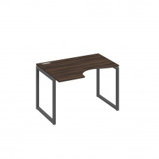 Стол "Классика" эргономичный на металлокаркасе QUATTRO левый дуб ристретто/ металлокаркас антрацит А4 А4 041 ДР