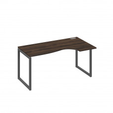 Стол эргономичный правый "Классика" на металлокаркасе QUATTRO дуб ристретто/ металлокаркас антрацит А4 А4 046 ДР