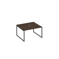 Стол 140 для переговоров каркас QUATTRO дуб ристретто/ металлокаркас антрацит А4 А4 132 ДР