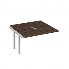 Секция (2х140) стола рабочей станции опоры UNO дуб ристретто/ металлокаркас серый А4 С1 174-1 ДР