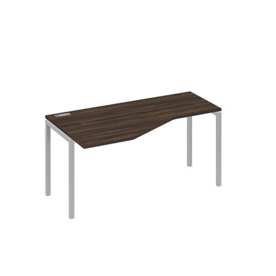 Стол эргономичный левый "Техно"на металлокаркасе DUE дуб ристретто/ металлокаркас серый А4 С2 055 ДР