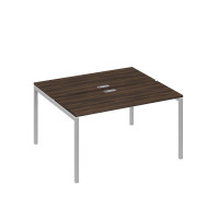 Рабочая станция на опорах DUE (2х140) дуб ристретто/ металлокаркас серый А4 С2 171 ДР
