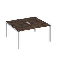 Станция офисная на каркасе DUE (2х160) дуб ристретто/ металлокаркас серый А4 С2 175 ДР