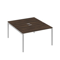 Рабочая станция 2х140 с металлокаркасом DUE дуб ристретто/ металлокаркас серый А4 С2 177 ДР