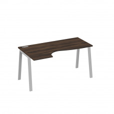 Стол эргономичный левый "Классика" на металлокаркасе TRE дуб ристретто/ металлокаркас серый А4 С3 045 ДР