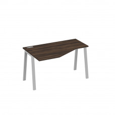 Стол "Техно" эргономичный левый металлокаркас TRE дуб ристретто/ металлокаркас серый А4 С3 053 ДР