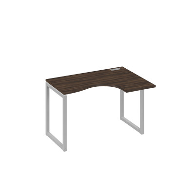 Стол 120 эргономичный правый Классика каркас QUATTRO дуб ристретто/ металлокаркас серый А4 С4 032 ДР