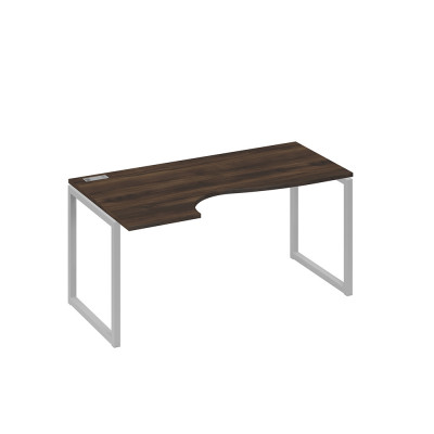 Стол эргономичный левый "Классика" на металлокаркасе QUATTRO дуб ристретто/ металлокаркас серый А4 С4 045 ДР