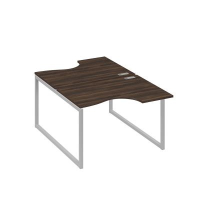 Рабочая станция столы Классика QUATTRO (2х120) дуб ристретто/ металлокаркас серый А4 С4 183 ДР