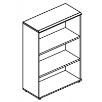 Стеллаж средний (топ МДФ) мокко премиум / мокко премиум МР 9360 МП/МП