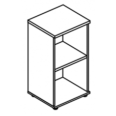 Стеллаж низкий узкий (топ ДСП) мокко премиум / вяз либерти МР 9452 МП/ВЛ
