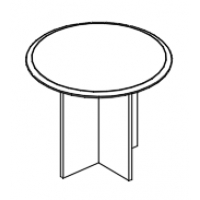 Стол для переговоров круглый на опоре ДСП вяз либерти МР 174 ВЛ