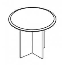 Стол для переговоров круглый на опоре ДСП вяз либерти МР 174 ВЛ