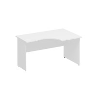 Стол эргономичный правый белый премиум К.122 БП