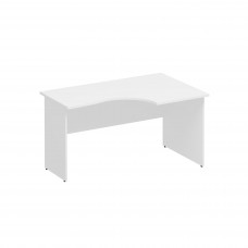 Стол эргономичный правый белый премиум К.122 БП