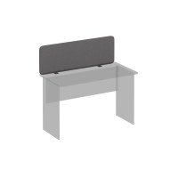 Экран настольный фронтальный тканевый, серый, для стола 120 МР А 864 BA50