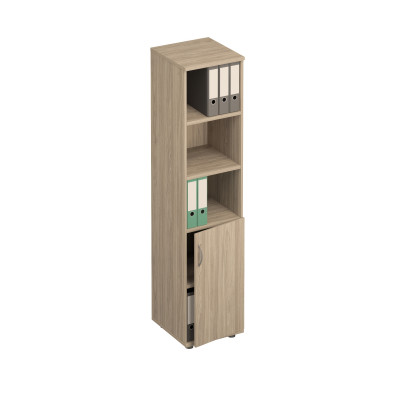 Шкаф для документов узкий открытый вяз светлый ФР 304 ВЗ