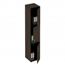 Шкаф для документов 3-дверный узкий венге темный ФР 385-1
