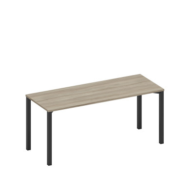 Стол письменный на металлокаркасе вяз либерти/ черный гладкий А1 ЧР 016.1 ВЛ