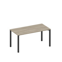 Стол письменный на металлокаркасе вяз либерти/ черный гладкий А1 ЧР 025.1 ВЛ