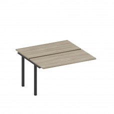 Секция стола рабочей станции на металлокаркасе вяз либерти/ черный гладкий А1 ЧР 174.1-1 ВЛ