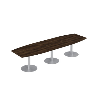 Стол для переговоров на опорах-колоннах дуб ристретто В 327 ДР