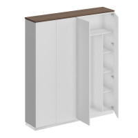 Шкаф с дополнением дуб гладстоун светлый / белый премиум / белый премиум СИ 311 ДС БП БП