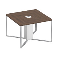 Стол для переговоров 1-секционный дуб гладстоун / белый премиум / белый премиум СП 101 ДГ БП БП ХР