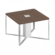 Стол для переговоров 1-секционный дуб гладстоун / белый премиум / белый премиум СП 101 ДГ БП БП ХР