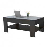 Стол журнальный BeautyStyle - 26 венге/стекло белое БС-26