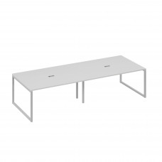 Стол 320 переговорный с металлокаркасом QUATTRO серый / металлокаркас серый А4 С4 133-2 СЕ