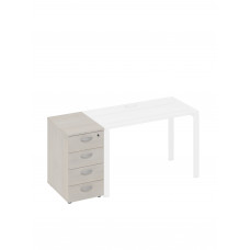 Тумба приставная 4-х ящичная с замком дуб шамони А4 9220 ДШ