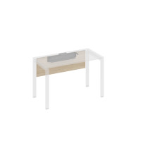 Экран стола 120 с кабель-каналом дуб скандинавский / металлокаркас антрацит А4 А 841 ДК