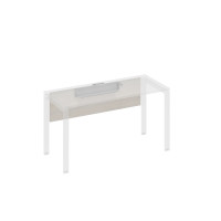 Экран стола 140 с кабель-каналом дуб / металлокаркас серый А4 С 842 ДШ