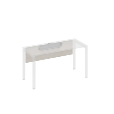 Экран стола 140 с кабель-каналом дуб / металлокаркас серый А4 С 842 ДШ