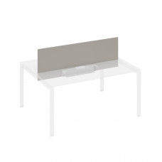 Экран настольный фронтальный для стола 160 с двумя кабель-каналами мокко премиум / металлокаркас серый А4 С 848 МП