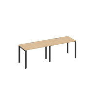 Станция на каркасе UNO 2х120 рабочая натуральный дуб / металлокаркас антрацит А4 А1 013-2 НД