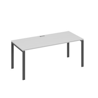 Стол письменный на металлокаркасе UNO серый / металлокаркас антрацит А4 А1 026 СЕ
