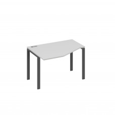 Стол "Техно" эргономичный левый на металлокаркасе UNO серый / металлокаркас антрацит А4 А1 051 СЕ