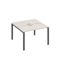 Станция 2х120 рабочая с металлокаркасом UNO дуб / металлокаркас антрацит А4 А1 170 ДШ